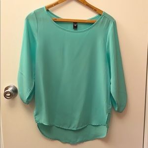 Windsor teal/green top